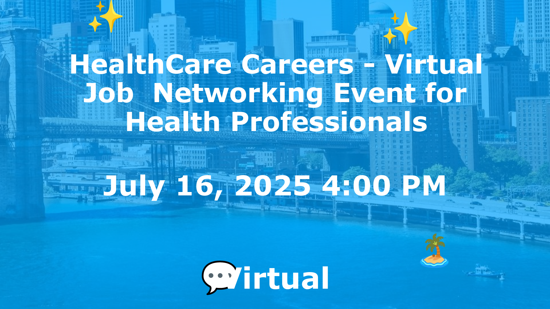 HealthCare Careers - Virtual Job  Networking Event for Health Professionals event image